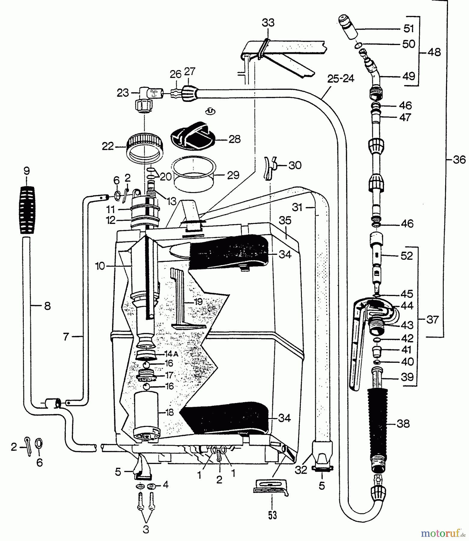  Echo Pflanzenschutzspritzen MS-16 - Echo Manual Sprayer Unit Complete