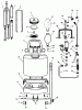 Echo MS-5 - Manual Sprayer Ersatzteile Gear Case Housing, Brush Asy, Driveshaft Housing Asy