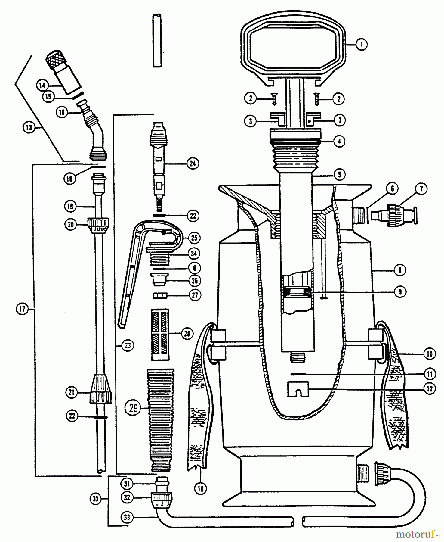  Echo Pflanzenschutzspritzen MS-12 - Echo Manual Sprayer Unit Complete