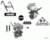 Echo TC-210 - Tiller/Cultivator, S/N: 07001001 - 07999999 Ersatzteile Labels