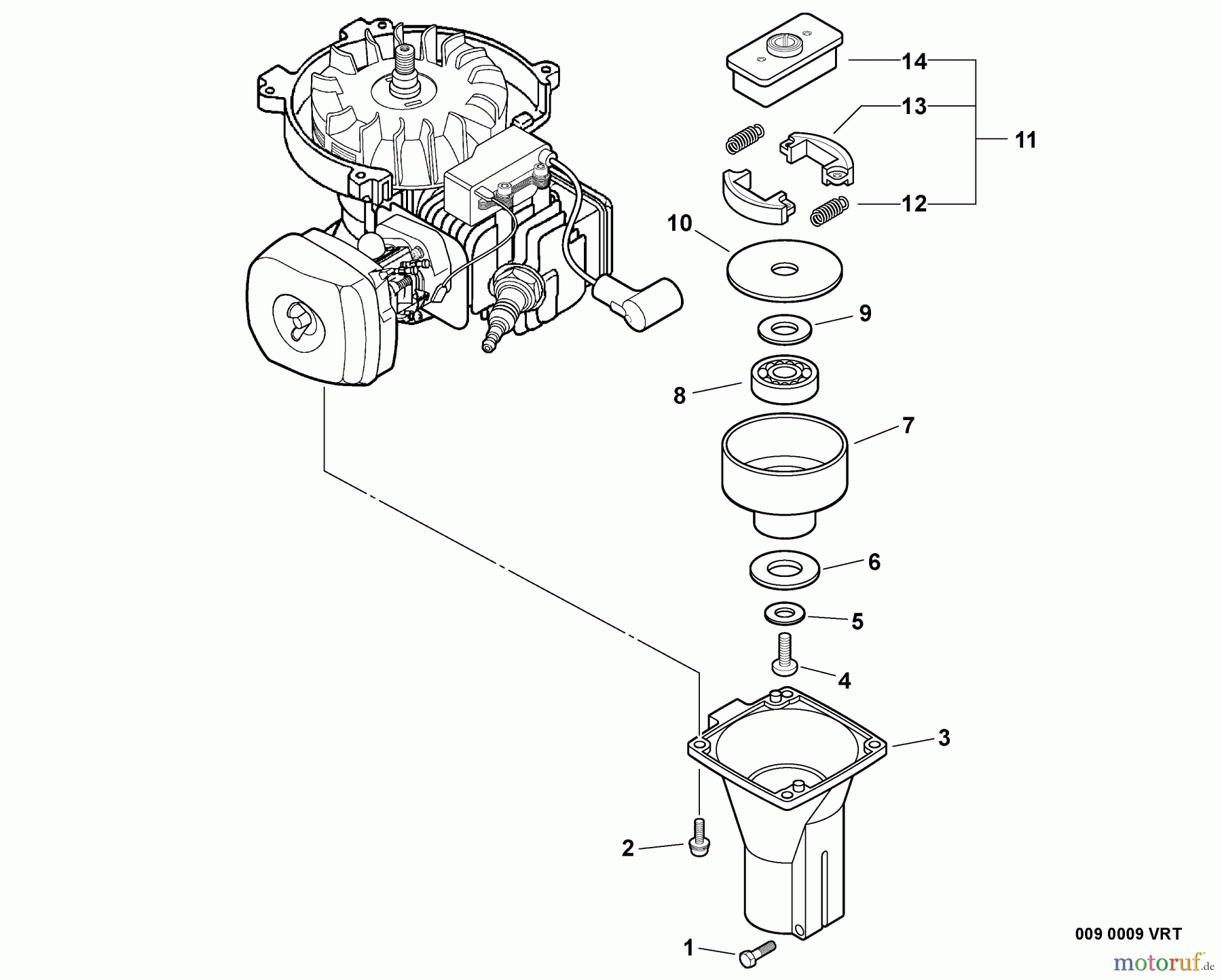 Echo Motorhacken / Kultivierer TC-210i - Echo Tiller/Cultivator, S/N: 10001001 - 10999999 Clutch Case, Clutch