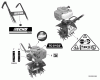 Echo TC-210i - Tiller/Cultivator, S/N: 05001001 - 05999999 Ersatzteile Labels