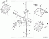 Echo TC-210 - Tiller/Cultivator, S/N: 07001001 - 07999999 Ersatzteile Rotors, Gear Case, Shield