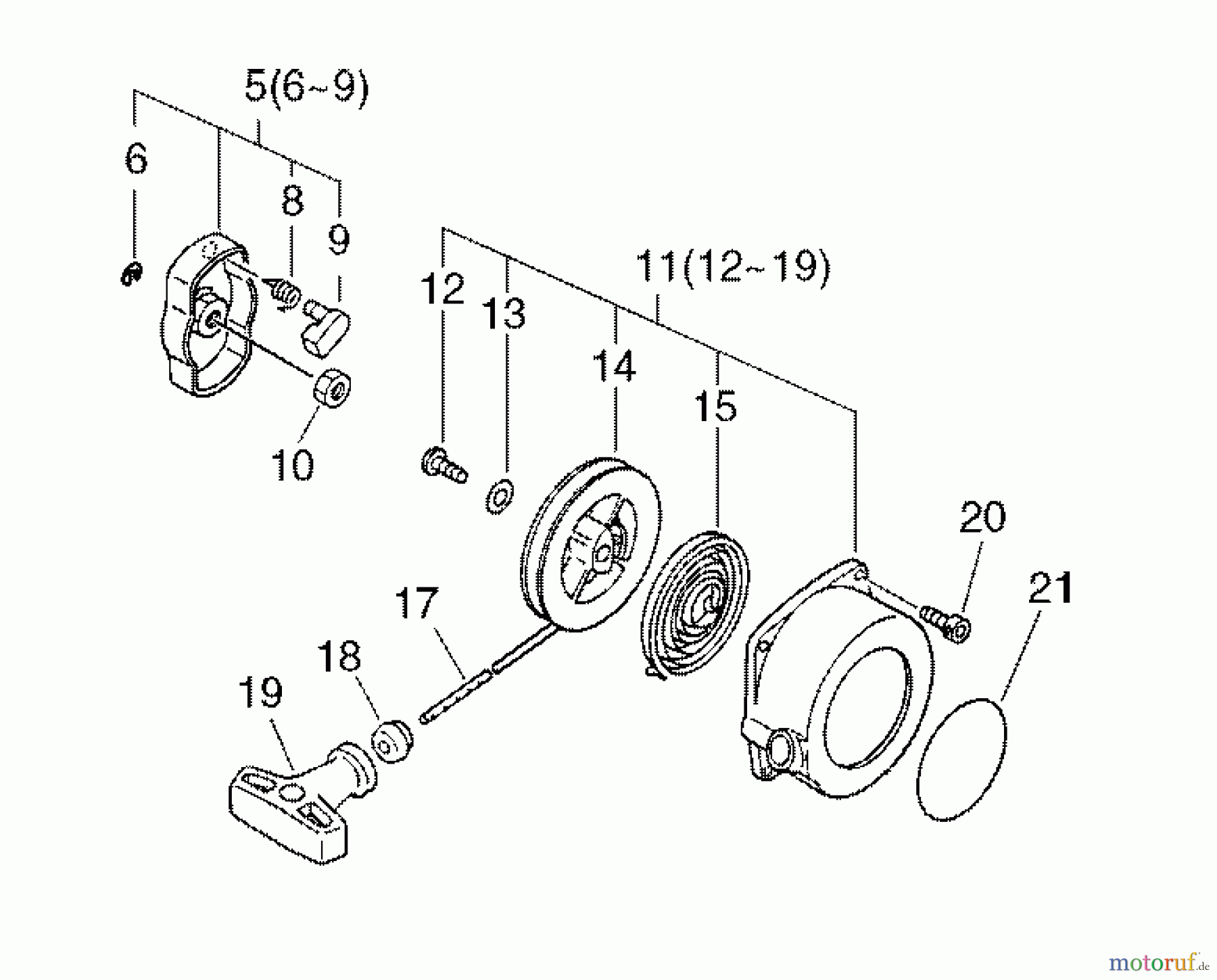  Echo Trimmer, Faden / Bürste CLS-4610 - Echo Clearing Saw Starter