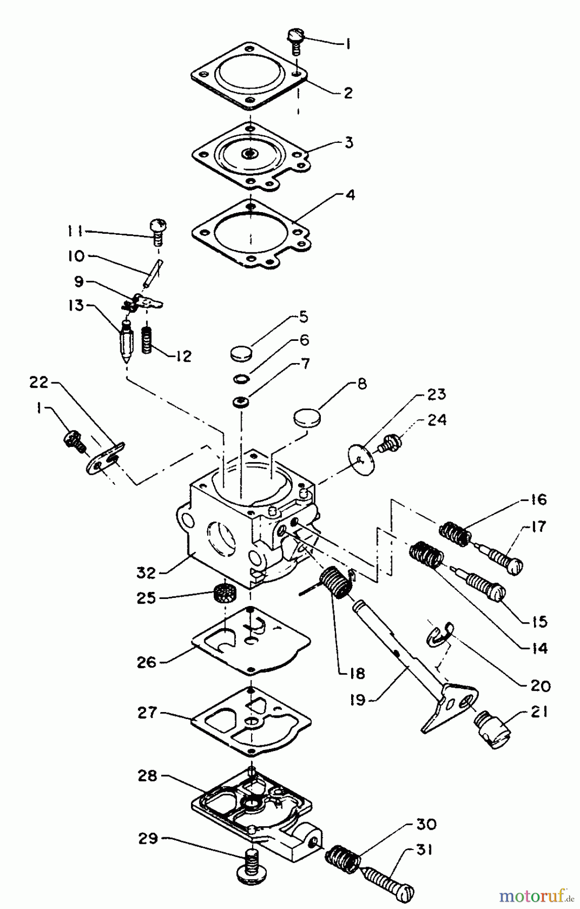 Echo Trimmer, Faden / Bürste GT-1000 - Echo String Trimmer Carburetor