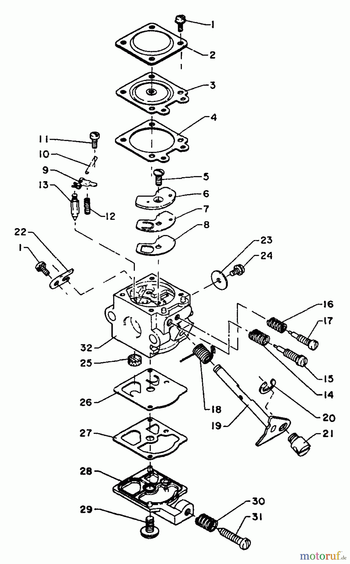  Echo Trimmer, Faden / Bürste G-1AK - Echo String Trimmer Carburetor