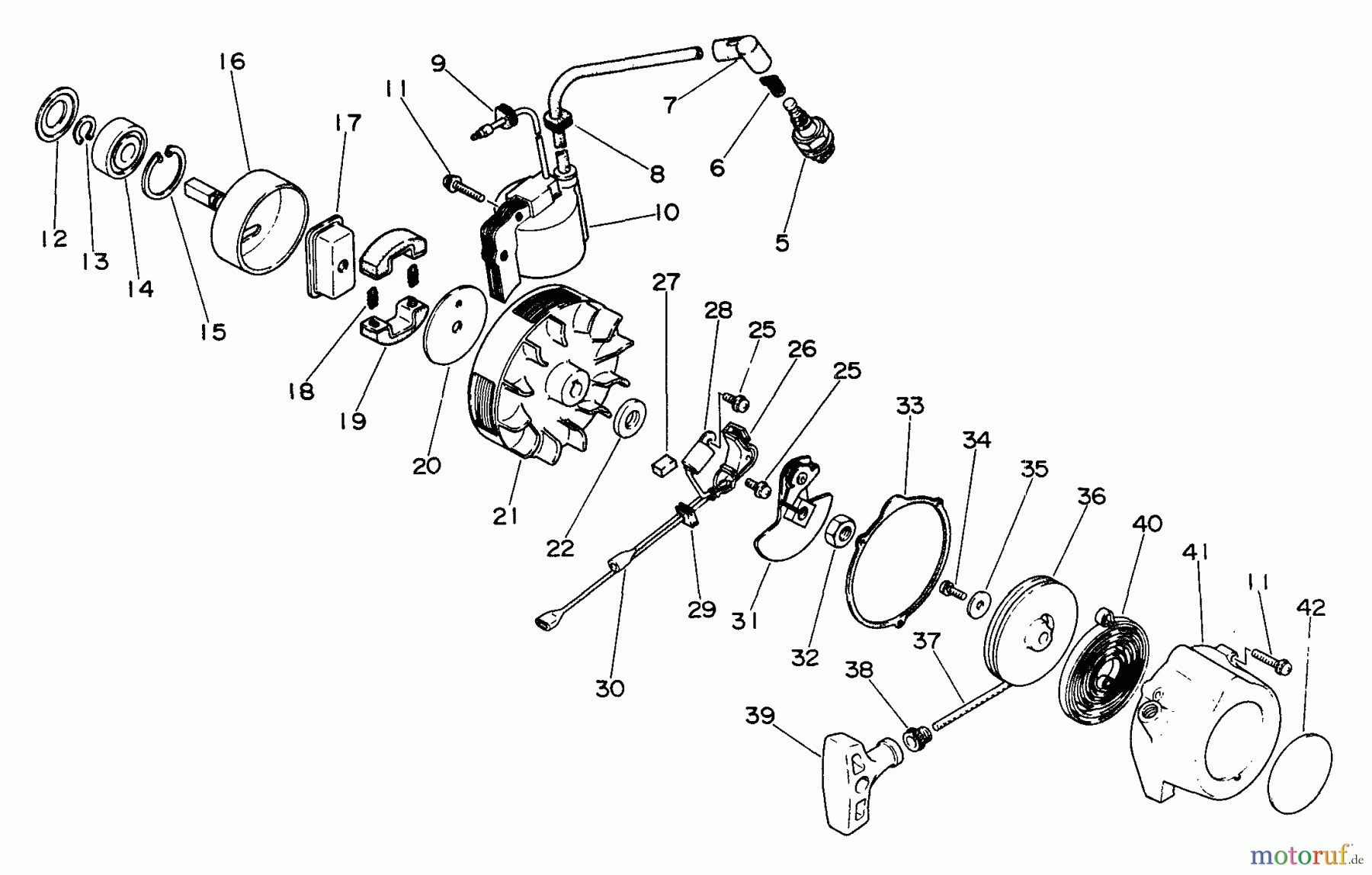 Echo Trimmer, Faden / Bürste GT-160A - Echo String Trimmer Clutch, Ignition, Starter
