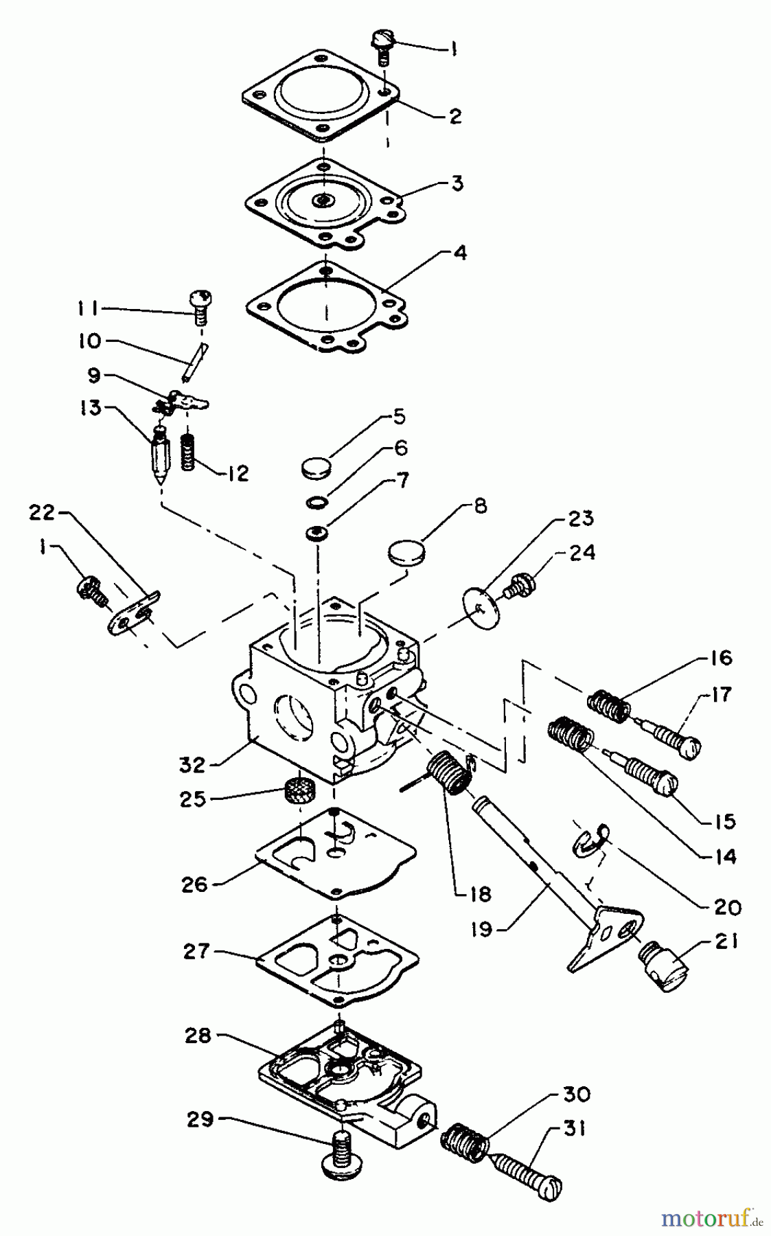 Echo Trimmer, Faden / Bürste GT-160A - Echo String Trimmer Carburetor