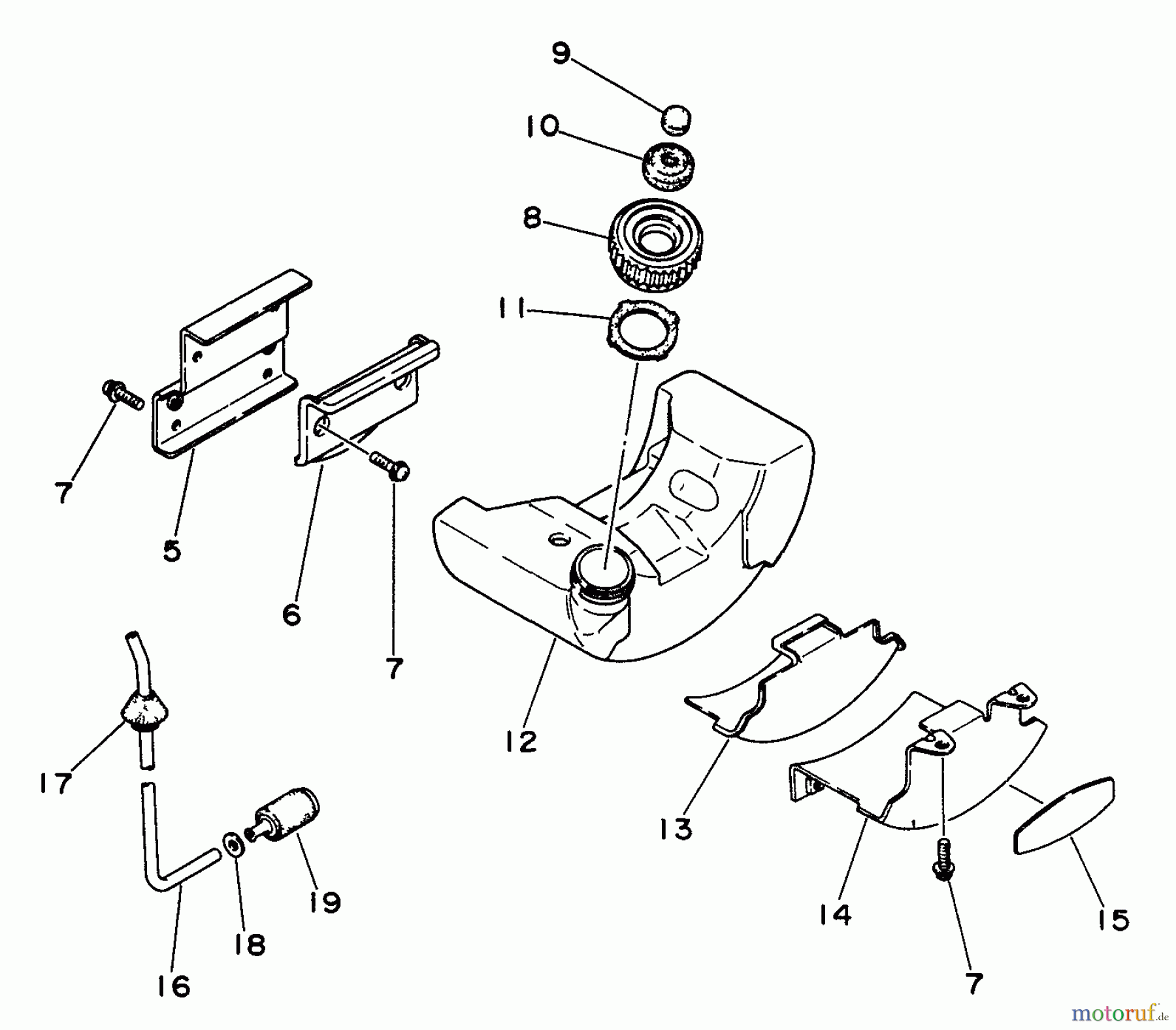  Echo Trimmer, Faden / Bürste GT-160A - Echo String Trimmer Fuel System