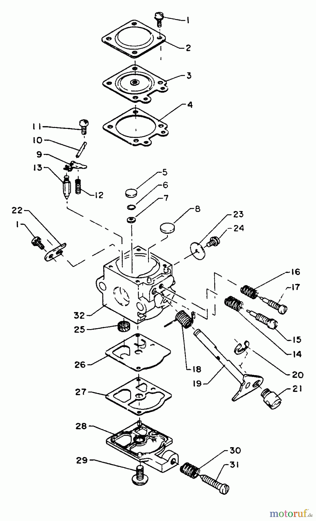 Echo Trimmer, Faden / Bürste GT-200BE - Echo String Trimmer Carburetor