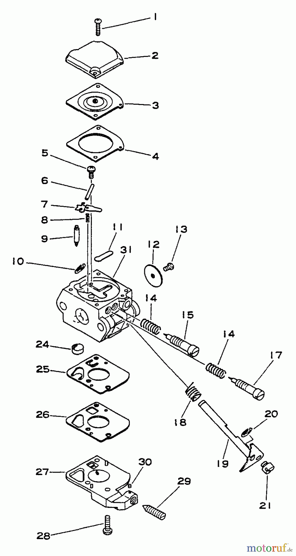 Echo Trimmer, Faden / Bürste GT-2100 - Echo String Trimmer Carburetor -- C1U-K4
