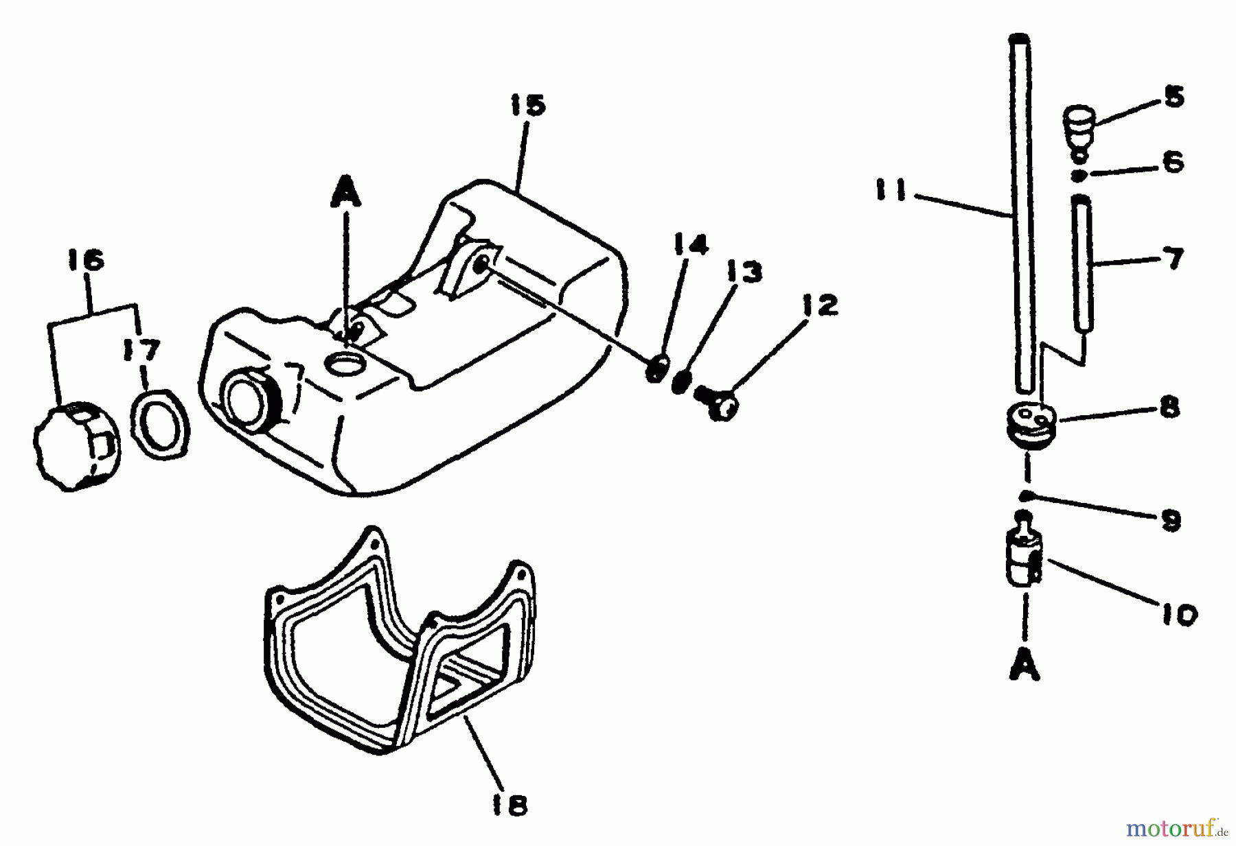 Echo Trimmer, Faden / Bürste GT-2101 - Echo String Trimmer Fuel System