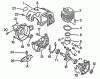 Echo GT-2103 - String Trimmer, S/N:001001 - 031001 Ersatzteile Engine, Crankcase, Fan Housing, Cover