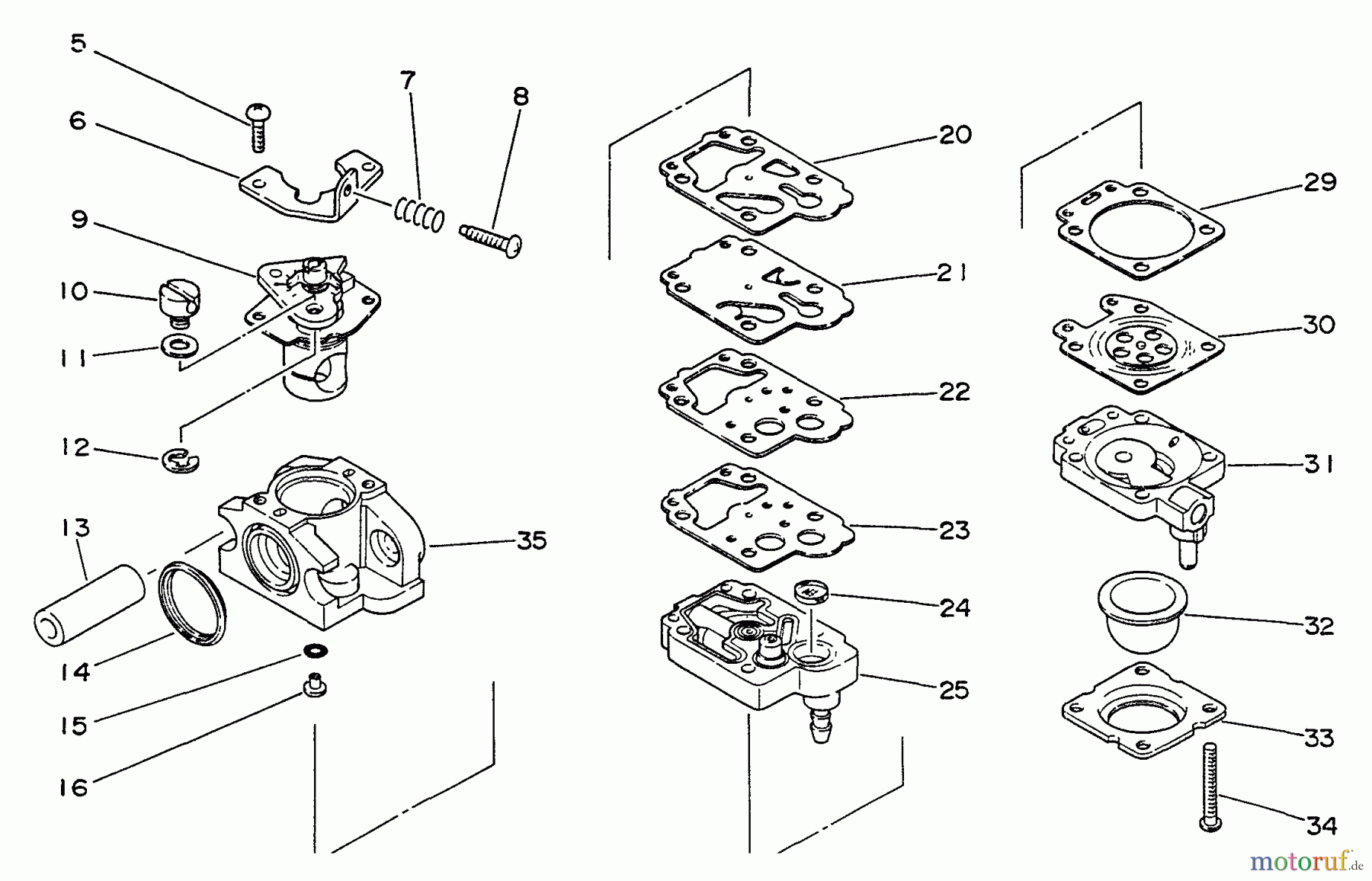 Echo Trimmer, Faden / Bürste GT-2200 - Echo String Trimmer Carburetor