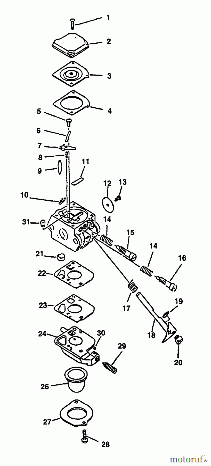 Echo Trimmer, Faden / Bürste GT-2400 - Echo String Trimmer Carburetor S/N: 001001-103574