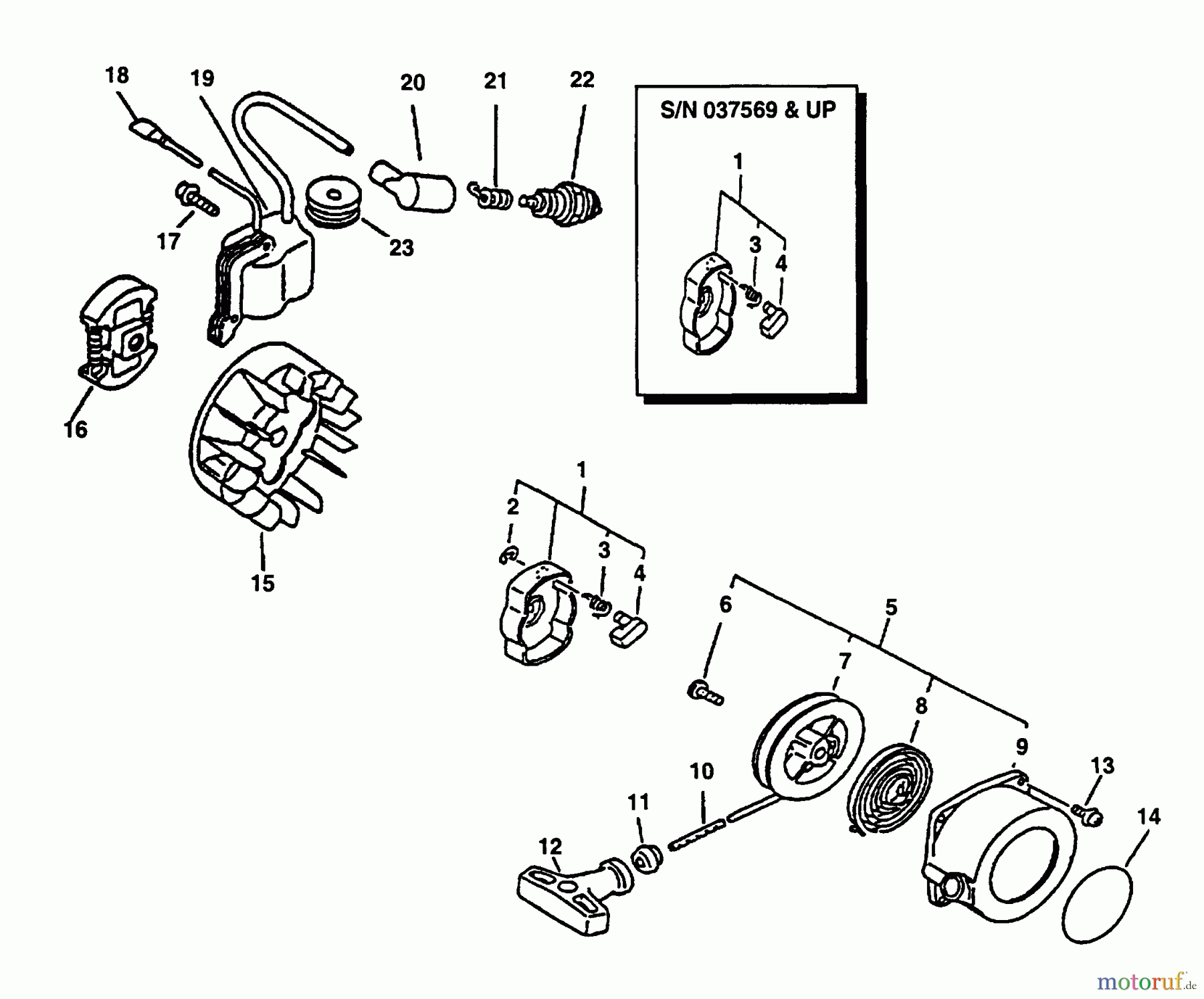 Echo Trimmer, Faden / Bürste GT-2400 - Echo String Trimmer Clutch, Ignition, Starter