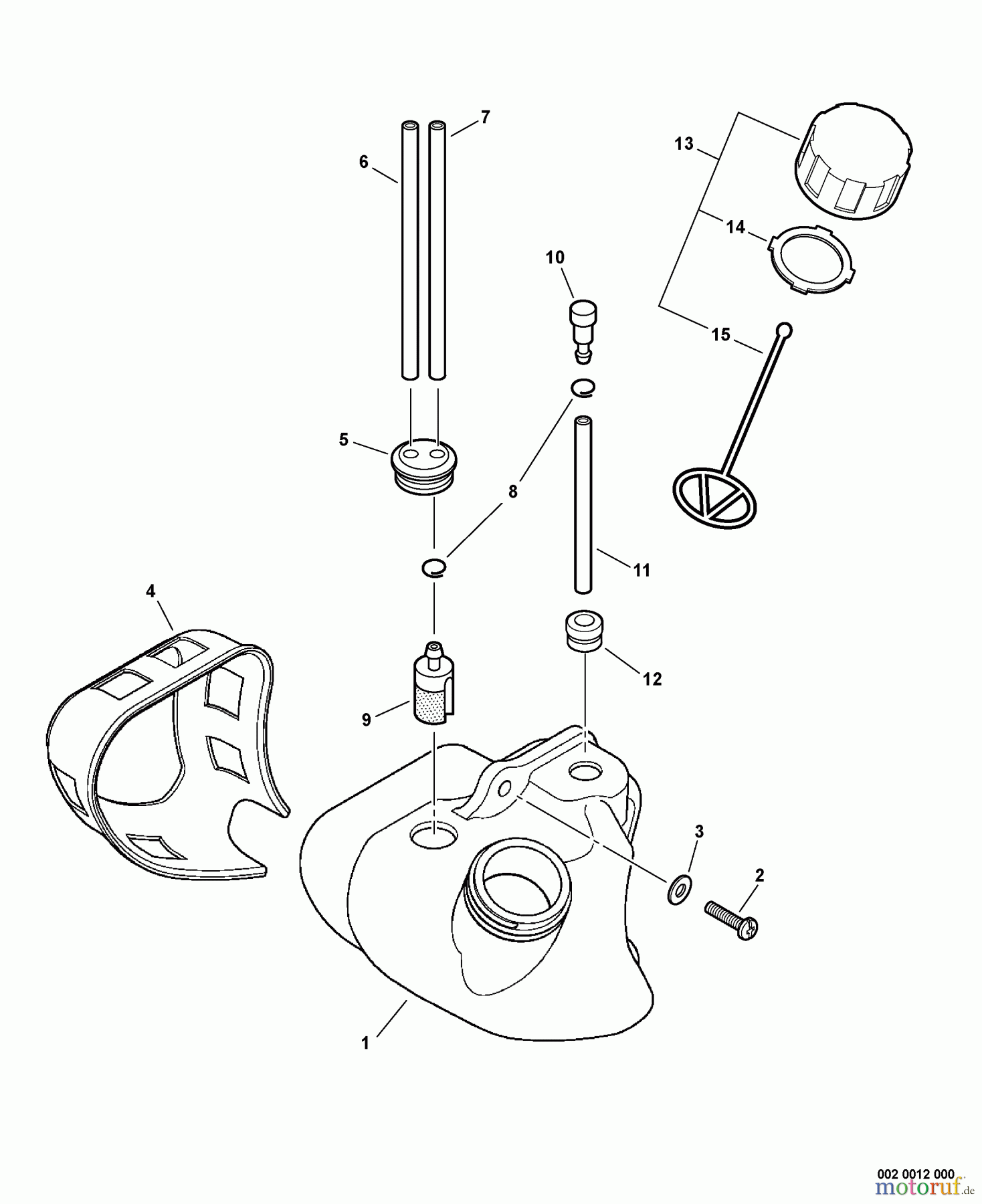  Echo Bläser / Sauger / Häcksler / Mulchgeräte	 PB-251 - Echo Hand Held Blower, S/N: 09001001 - 09999999 Fuel System