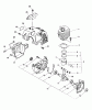 Echo PAS-2000 - Power Unit, S/N: 001001 & Up (Type 1E) Ersatzteile Engine, Fan Housing, Cover