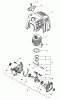 Echo PAS-211 - Power Unit Ersatzteile Crankcase, Cylinder Cover, Engine