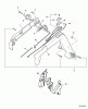Echo PB-251 - Hand Held Blower, S/N: P07611001001 - P07611999999 Ersatzteile Handle, Ignition Switch, Throttle Cable