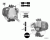 Echo PAS-230 - Power Unit, Ersatzteile Labels