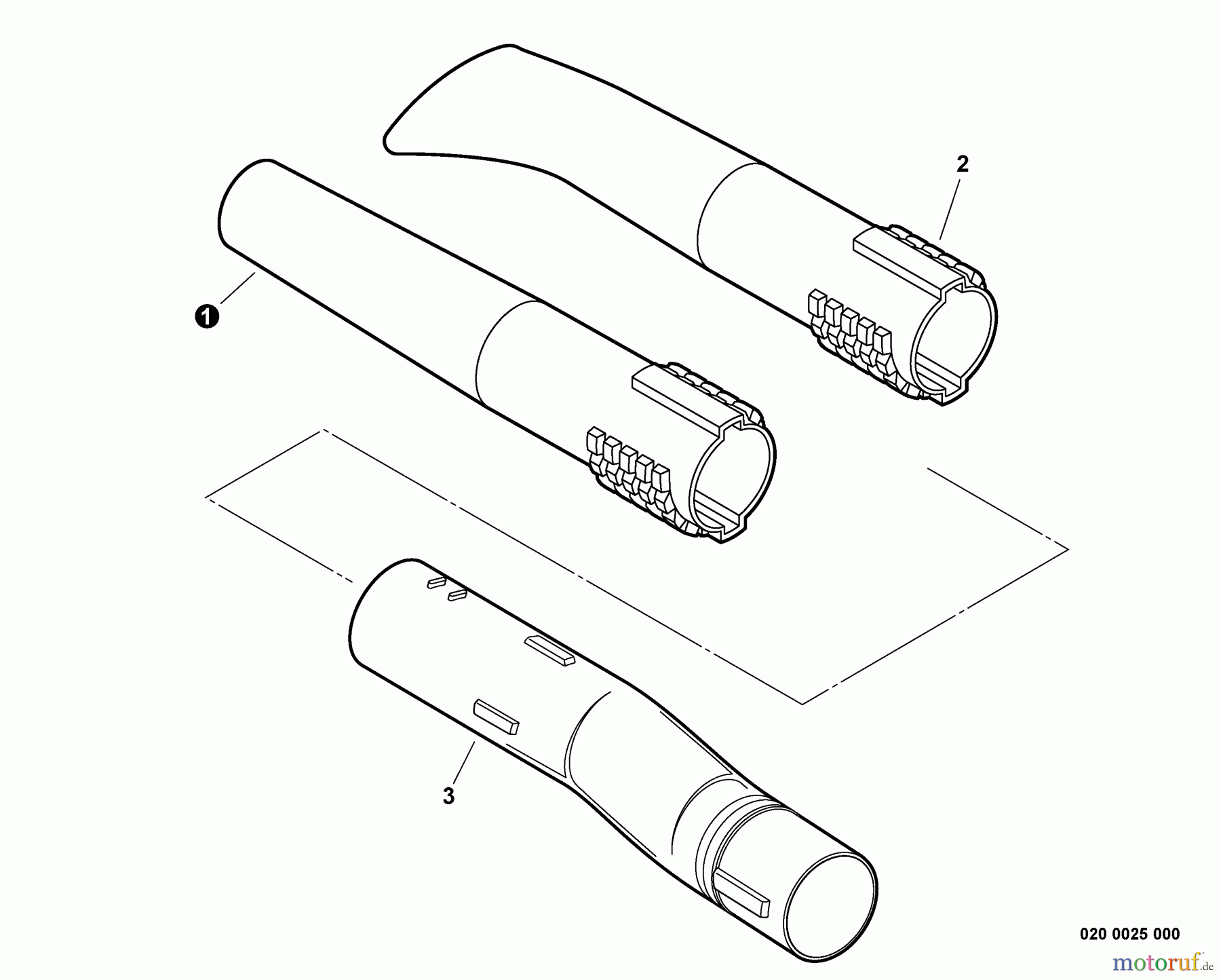 Echo Bläser / Sauger / Häcksler / Mulchgeräte PB-252 S/N: P35620001001 - P35620999999 Blower Tubes