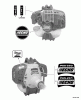Echo PAS-260 - Power Unit, S/N: 04001001 - 04999999 Ersatzteile Labels
