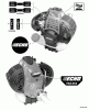 Echo PAS-265 - Power Unit, S/N: S67911001001 - S67911999999 Ersatzteile Labels