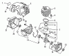 Echo SRM-1501 - String Trimmer, S/N:0083387 - 0135000 Ersatzteile Engine, Crankcase, Fan Housing, Cover