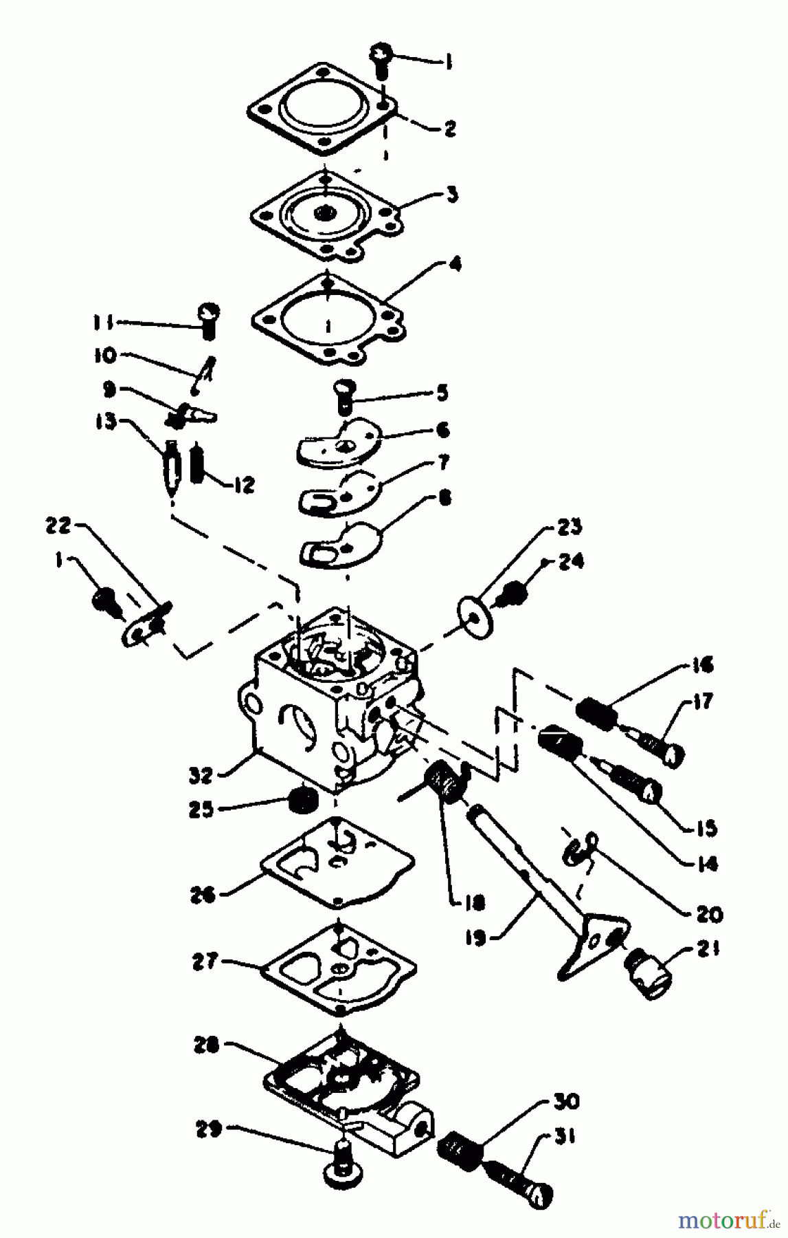 Echo Trimmer, Faden / Bürste SRM-200AE - Echo String Trimmer Carburetor
