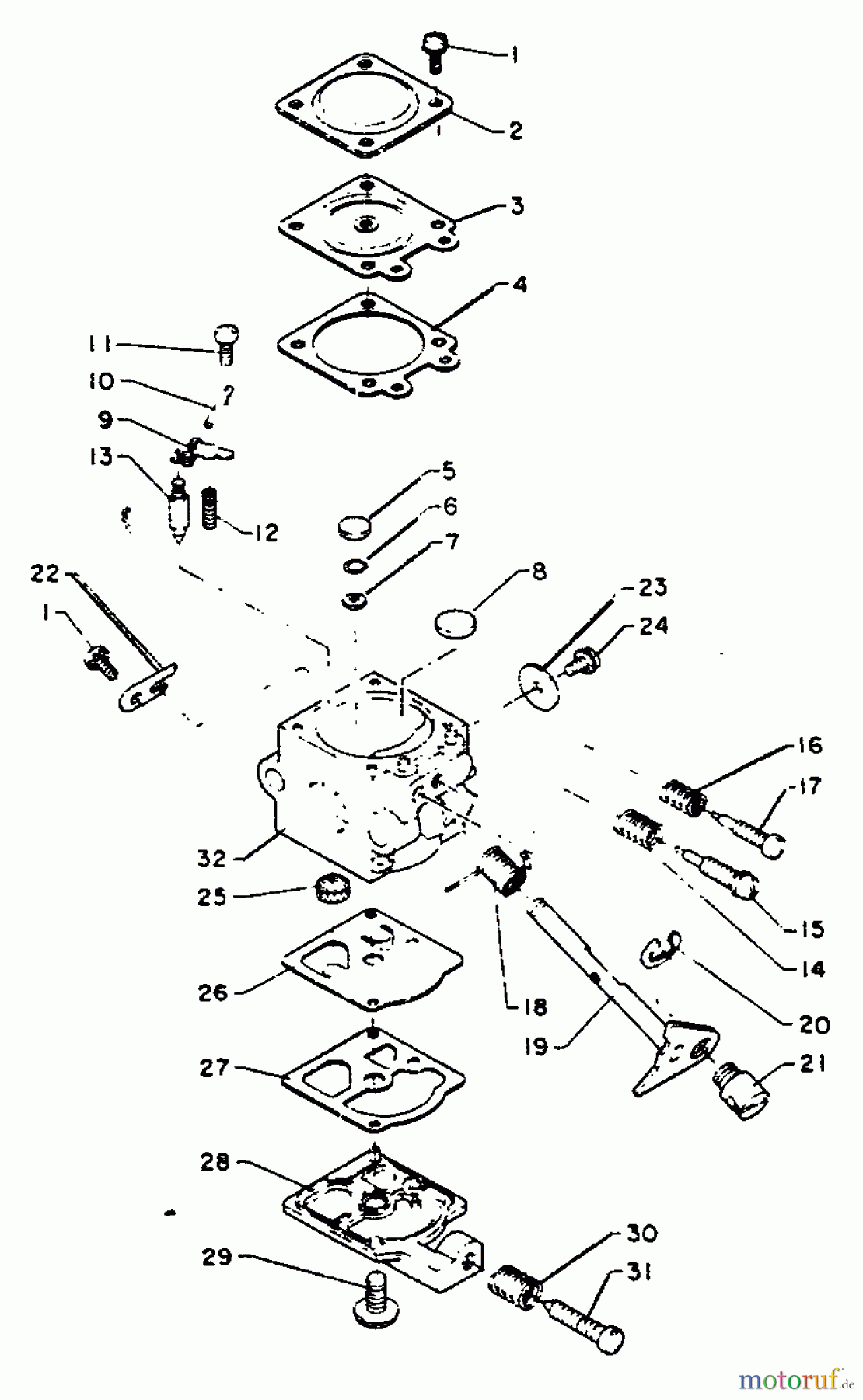 Echo Trimmer, Faden / Bürste SRM-200BE - Echo String Trimmer Carburetor