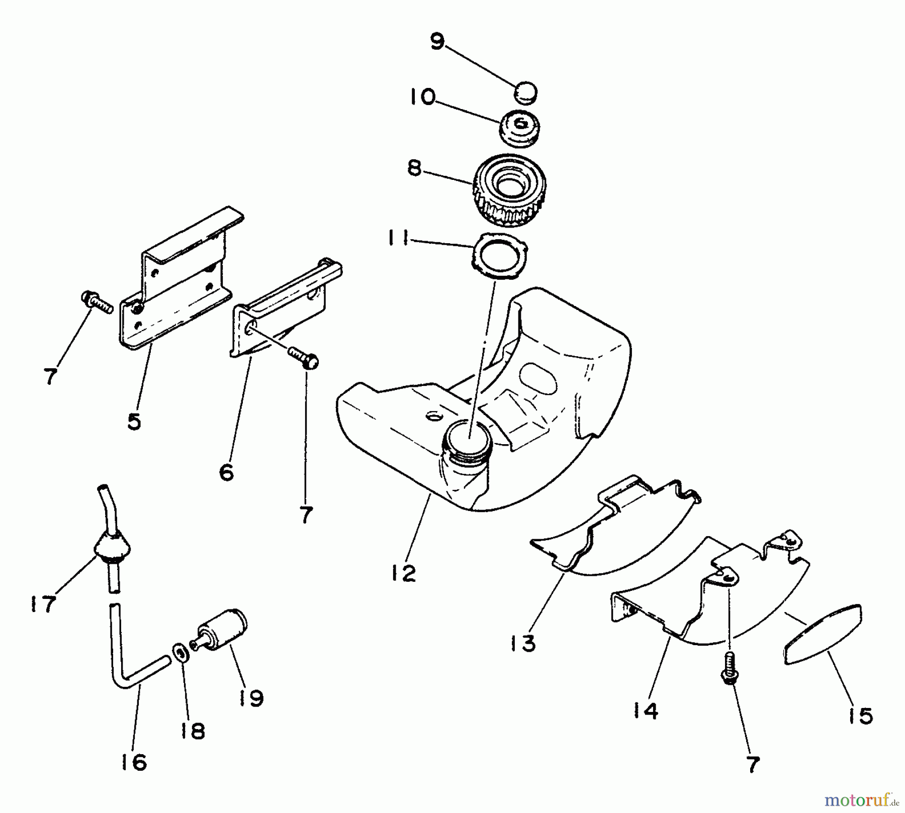 Echo Trimmer, Faden / Bürste SRM-200BE - Echo String Trimmer Fuel System