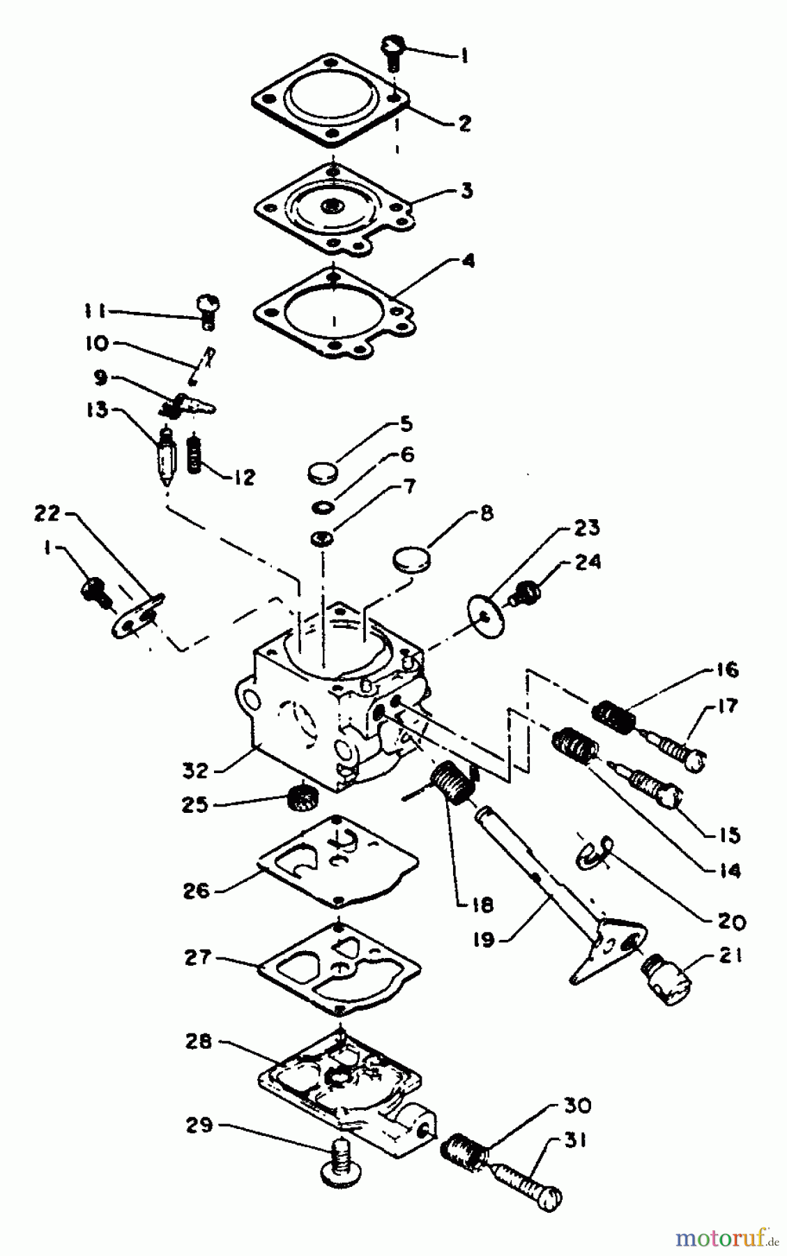 Echo Trimmer, Faden / Bürste SRM-200CE - Echo String Trimmer Carburetor