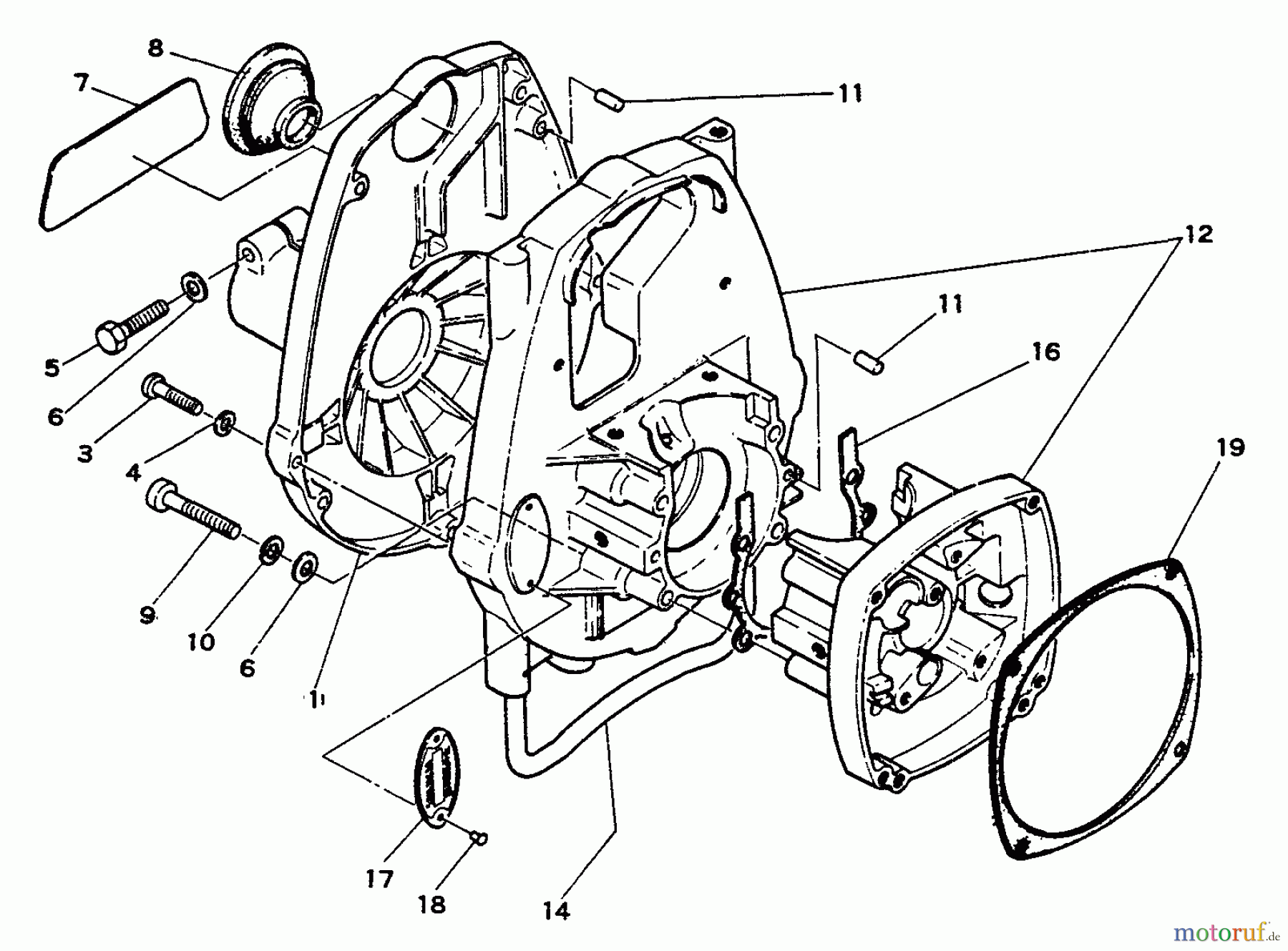 Echo Trimmer, Faden / Bürste SRM-202DA - Echo String Trimmer Crankcase