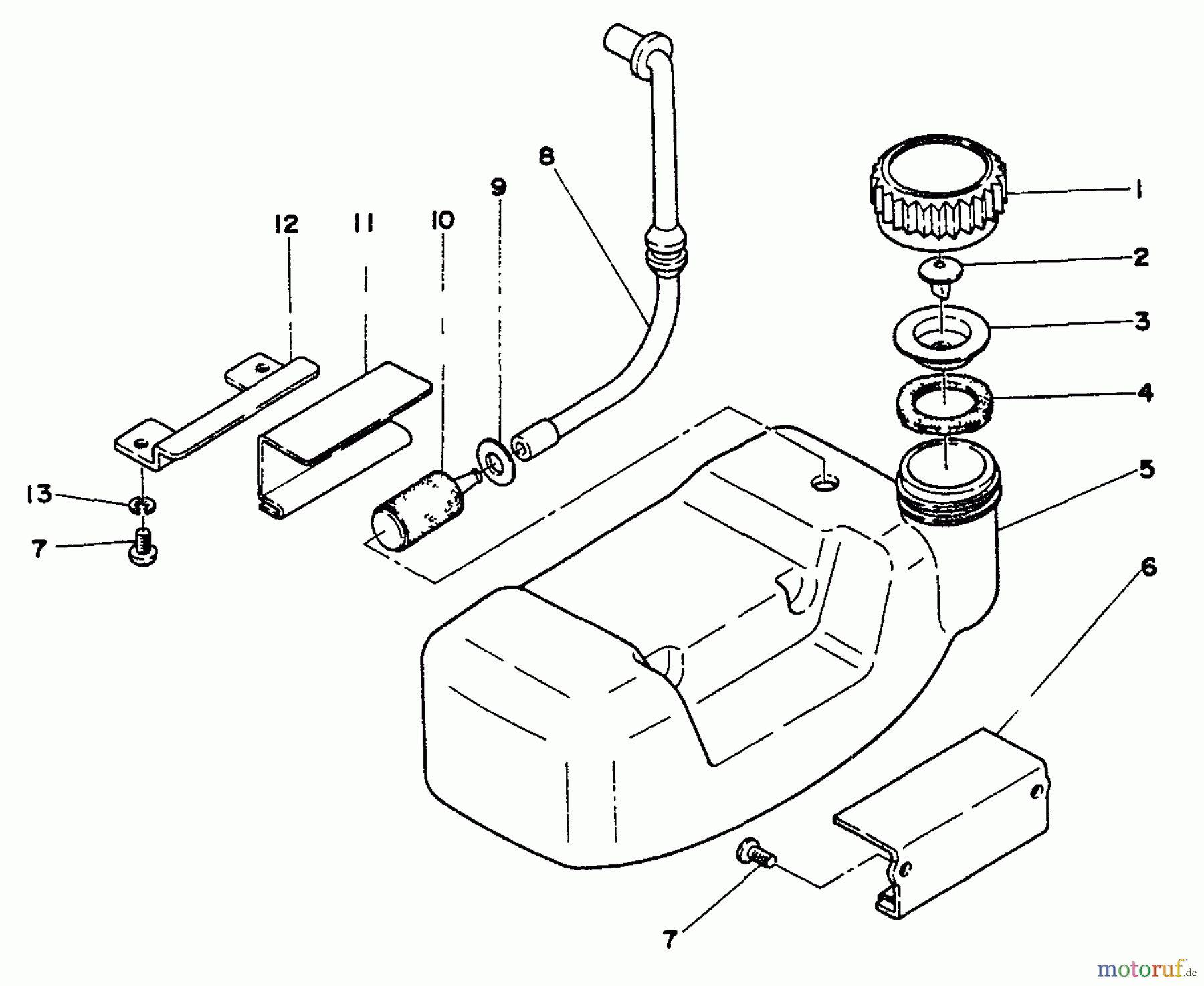 Echo Trimmer, Faden / Bürste SRM-202DA - Echo String Trimmer Fuel Tank