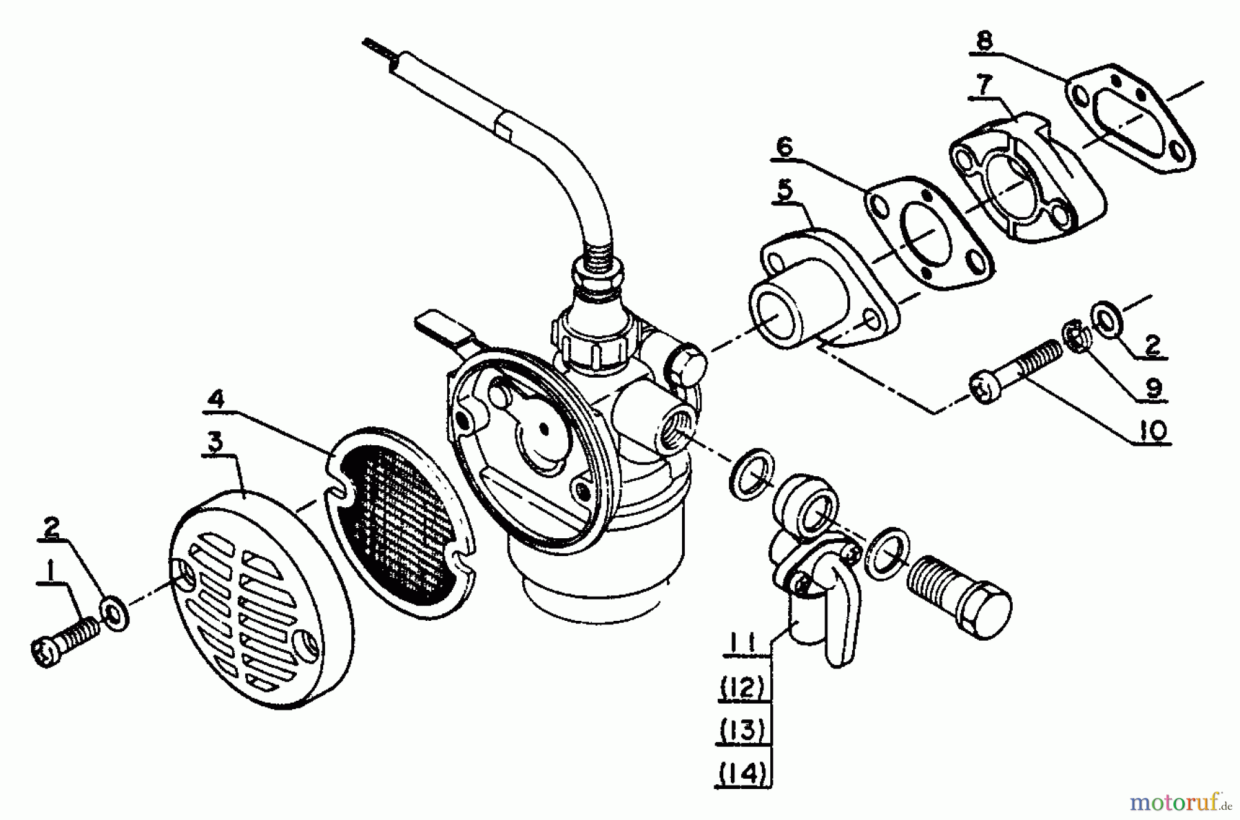 Echo Trimmer, Faden / Bürste SRM-202F - Echo String Trimmer Intake, Exhaust, Air Cleaner