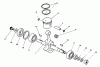 Echo SRM-202FA - String Trimmer Ersatzteile Bearings, Crankshaft, Piston