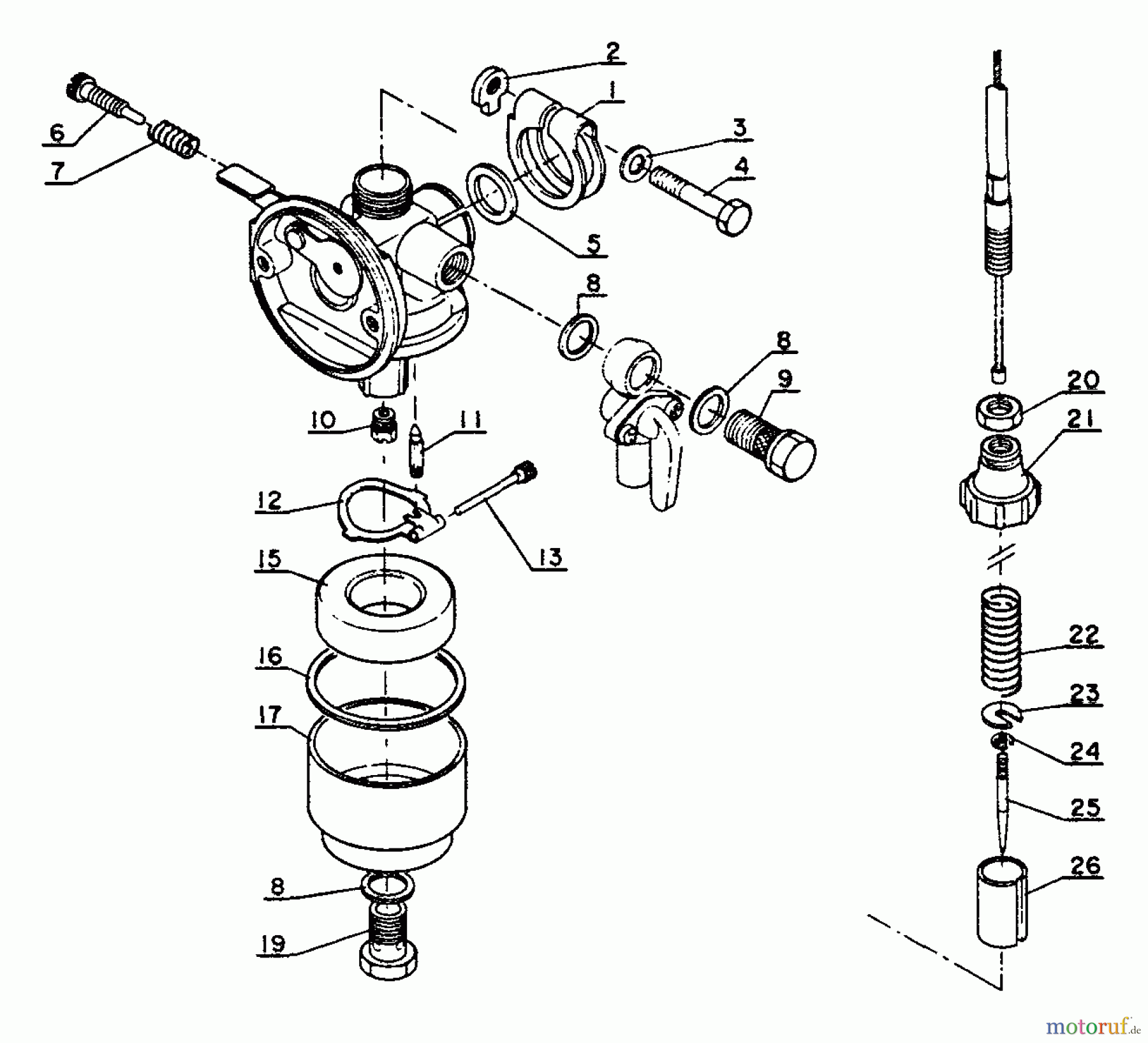 Echo Trimmer, Faden / Bürste SRM-202FA - Echo String Trimmer Carburetor