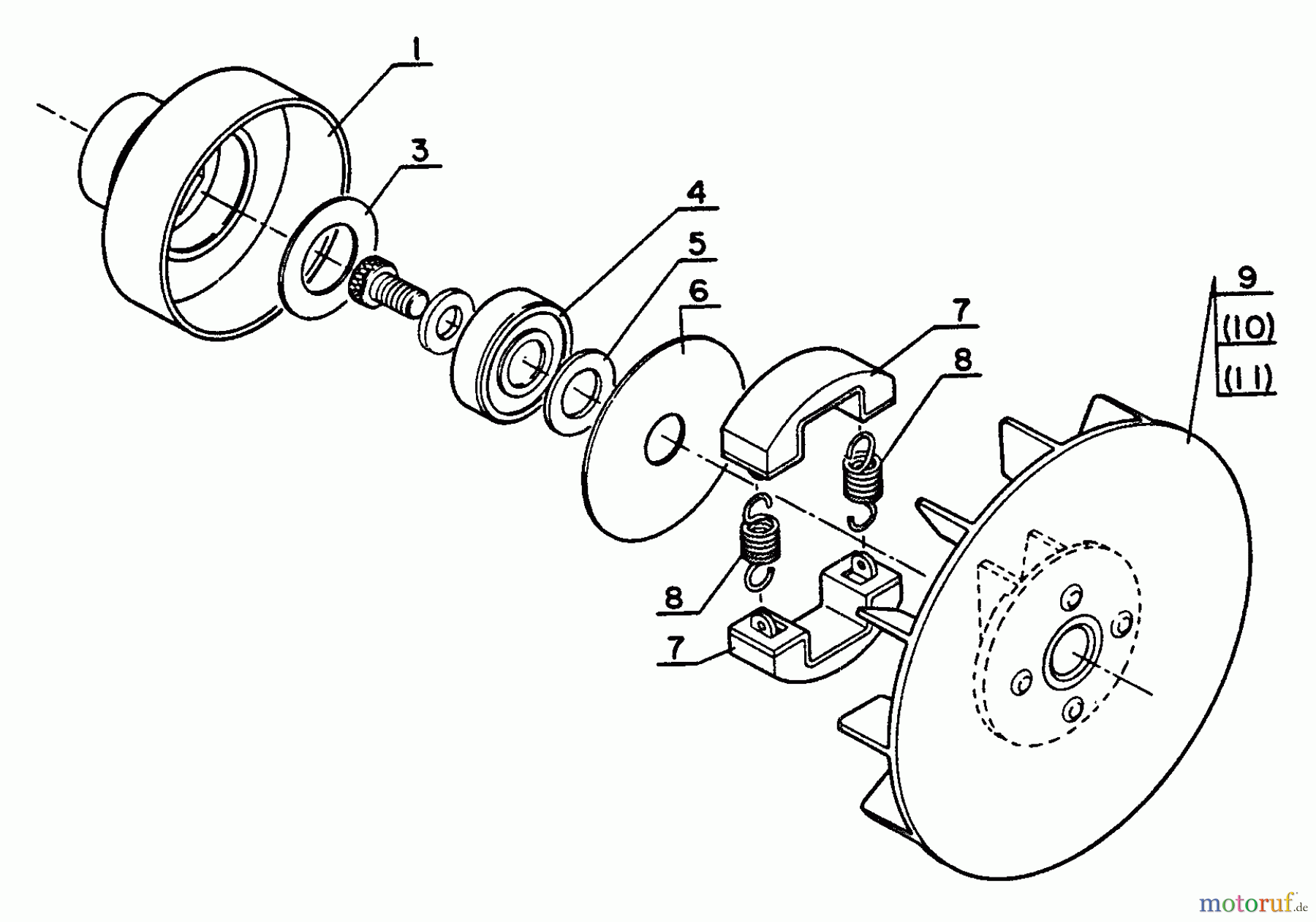 Echo Trimmer, Faden / Bürste SRM-202FA - Echo String Trimmer Clutch, Fan