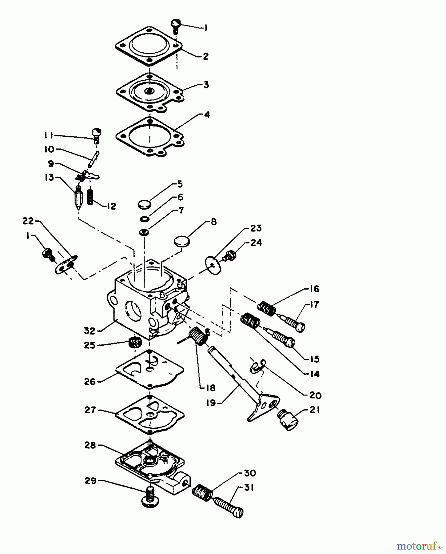 Echo Trimmer, Faden / Bürste SRM-210AE - Echo String Trimmer Carburetor