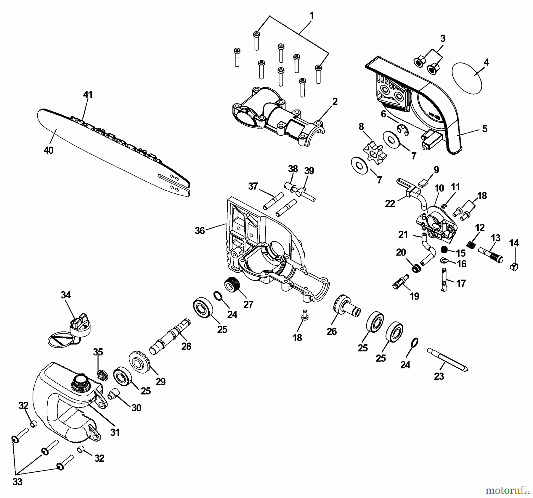  Echo Sägen Zubehör 90081 - Echo Oiler Gear Case Assembly - 35mm Oiler Gear Case Assembly - 35mm