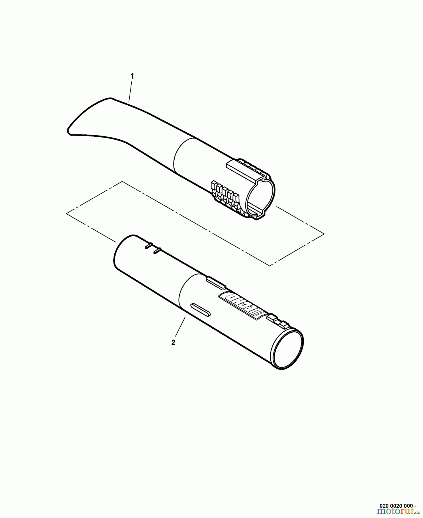 Echo Bläser / Sauger / Häcksler / Mulchgeräte PB-255 - Echo Hand Held Blower, S/N: P06213001001 - P06213999999 Blower Tubes S/N: P06213002046 - P06213999999