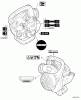 Echo ES-255 - Shredder/Vacuum, S/N: P18812001001 - P18812999999 Ersatzteile Labels