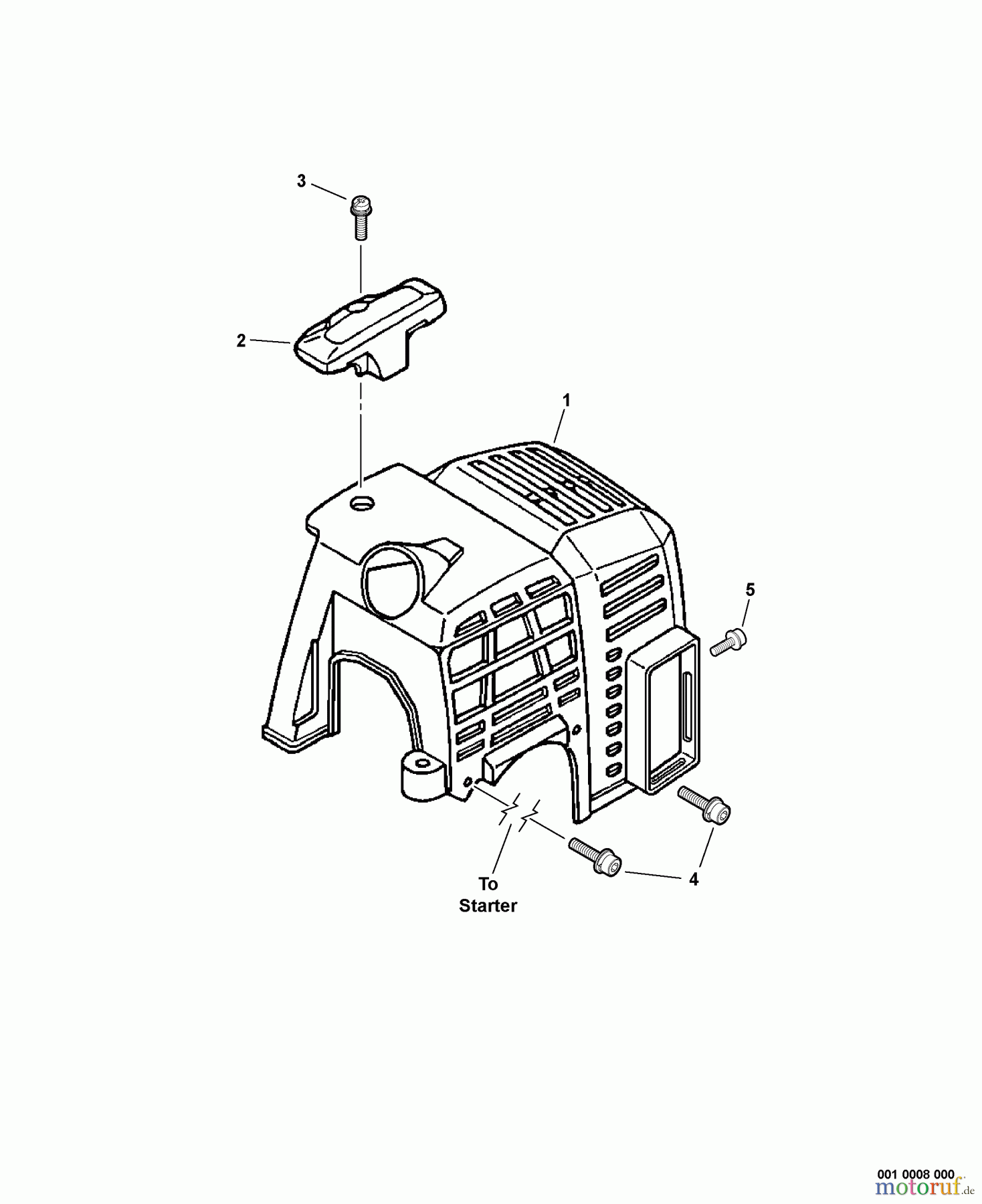  Echo Trimmer, Faden / Bürste SRM-210i - Echo String Trimmer, S/N:S80413001001 - S80413999999 Engine Cover