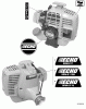Echo SRM-211 - String Trimmer, S/N:02001001 - 02999999 Ersatzteile Labels