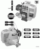 Echo SRM-210 - String Trimmer, S/N:07001001 - 07999999 Ersatzteile Labels  S/N: 07001001 - 07004397