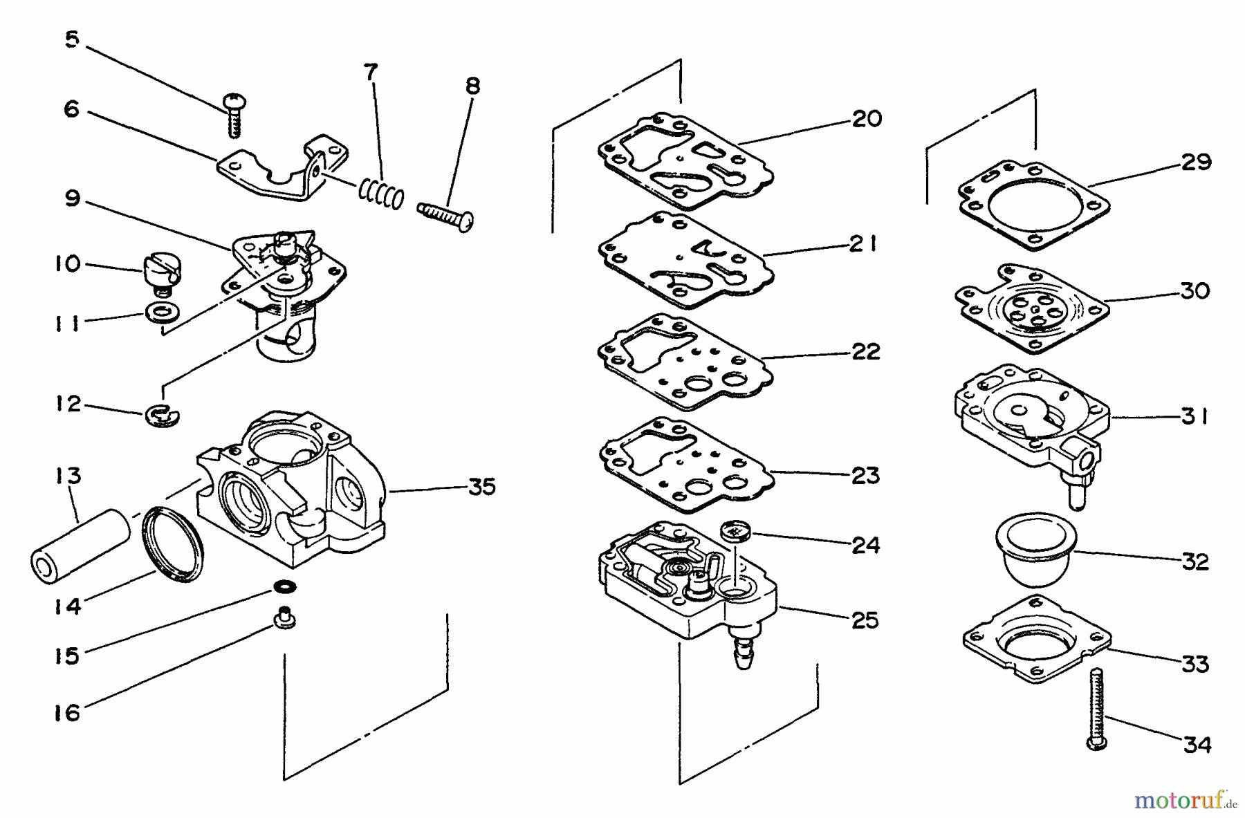  Echo Trimmer, Faden / Bürste SRM-2200 - Echo String Trimmer Carburetor
