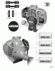 Echo SRM-225 - String Trimmer, S/N: S89413001001 - S89413999999 Ersatzteile Labels