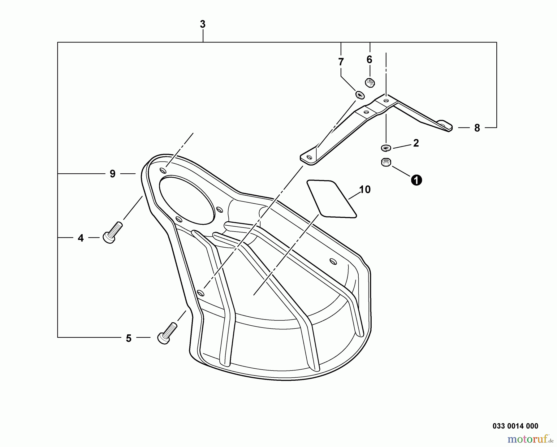 Echo Trimmer, Faden / Bürste SRM-22GESU - Echo String Trimmer, Debris Shield - Metal