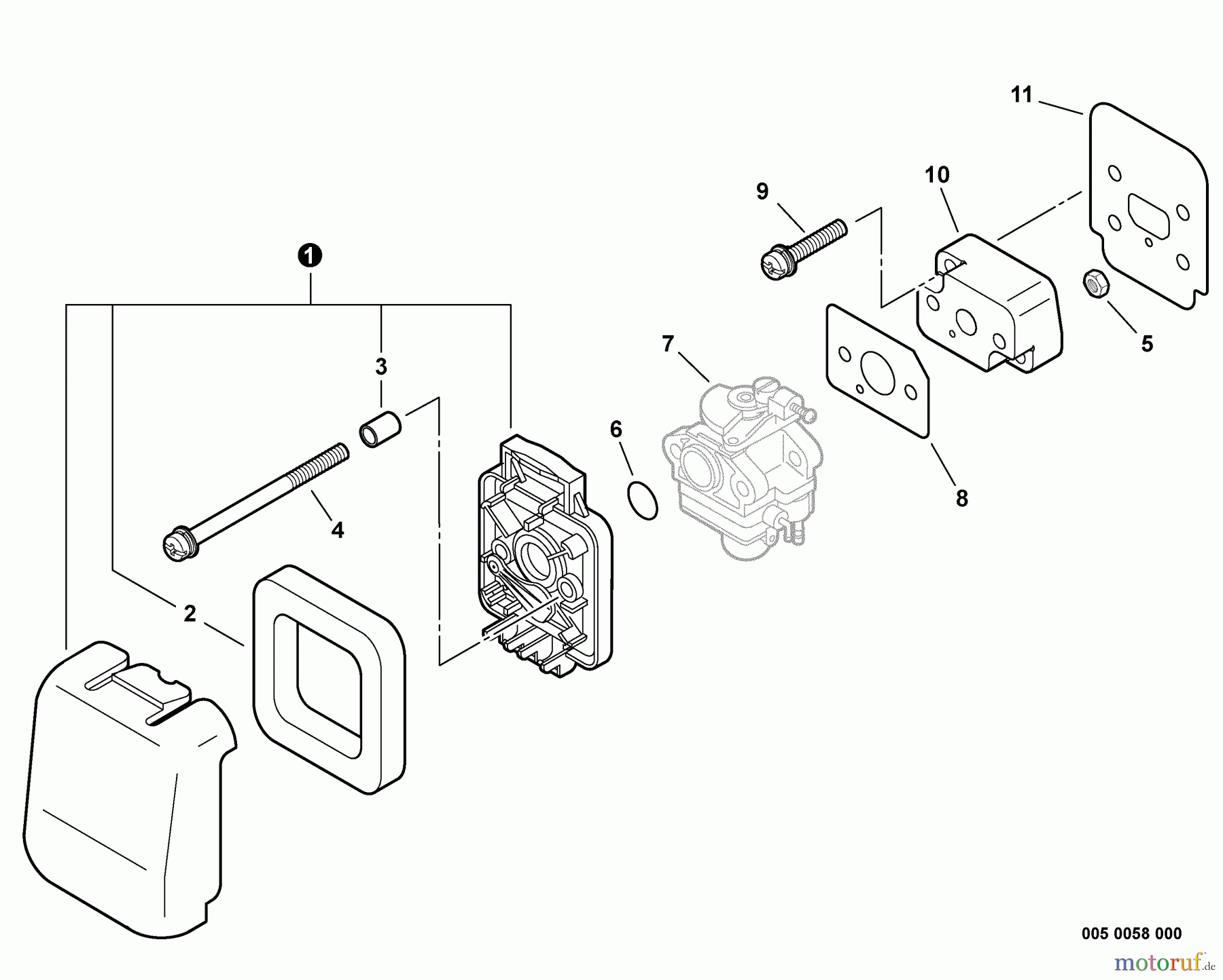 Echo Trimmer, Faden / Bürste SRM-22GESU - Echo String Trimmer, Intake